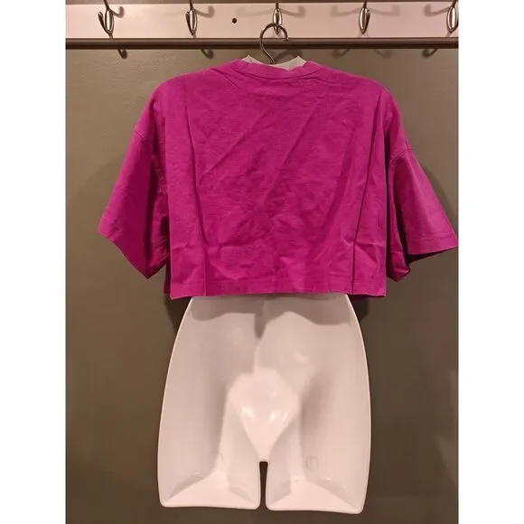 savage x fenty Essential Heavy Jersey Washed Cropped Tee medium - Picture 4 of 4